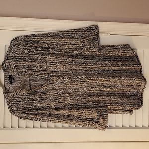 Cocomo Top, Black/White, Size 1X